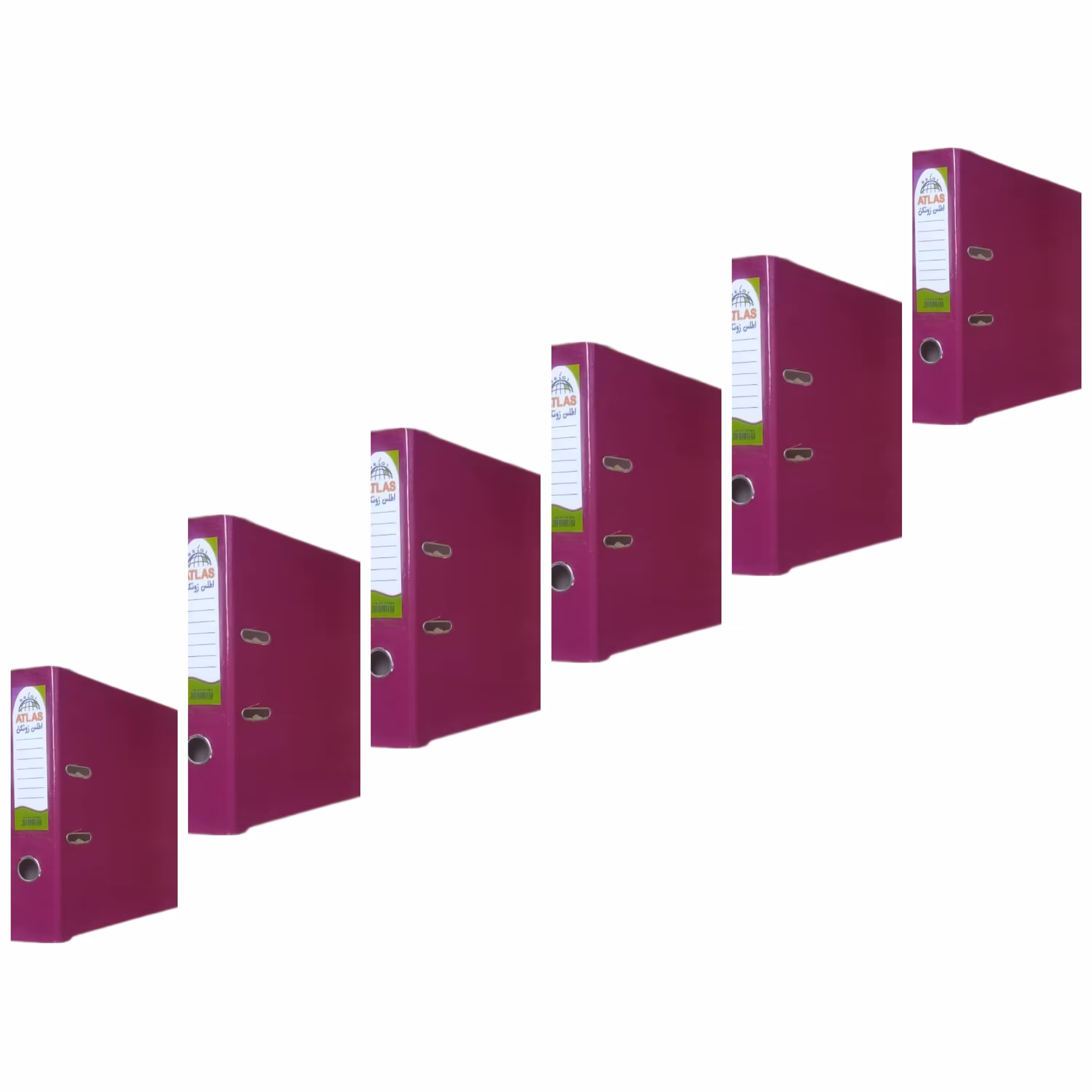 زونکنA4 سلفونی لبه فلزی تیگل دار بنفش ( بسته 6 عددی)