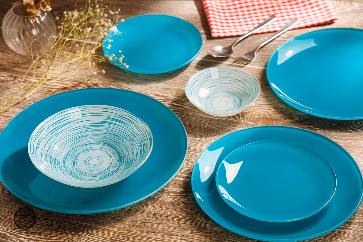 سرویس غذاخوری 25 پارچه گرد طرح بلو 1901 آرکوفام