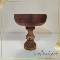 کاسه خراطی پایه دار ساخته شده از چوب نارون