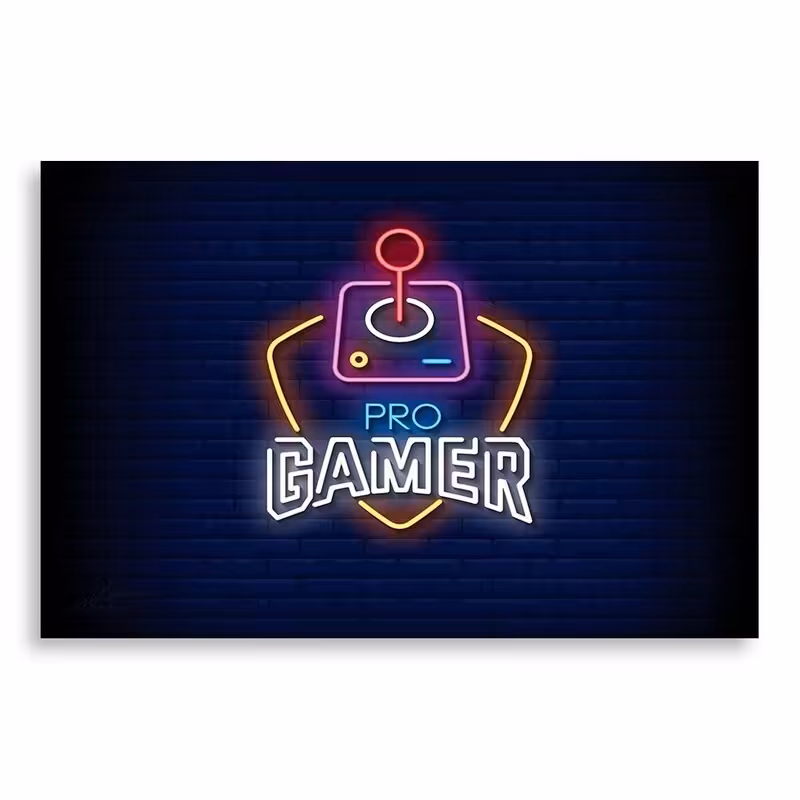 تابلو شاسی طرح گیمر حرفه ای نئون مدل NV0248