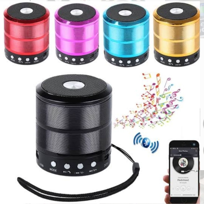 اسپیکر ws887 اتصال به فلش مموری قابلیت اتصال به گوشی لپتاپ تبلت به همراه کابل شارژ