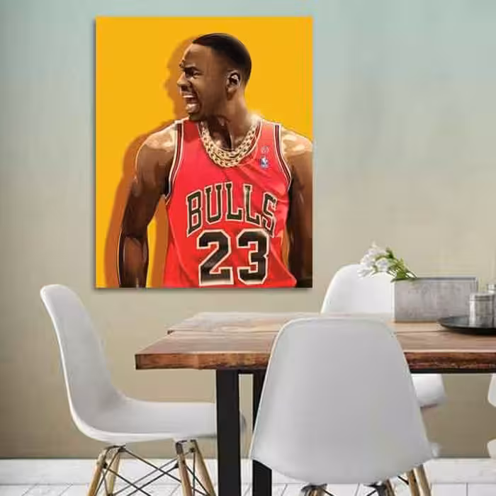 تابلو بوم چاپی لاویا طرح بسکتبالیست کد ART-1582