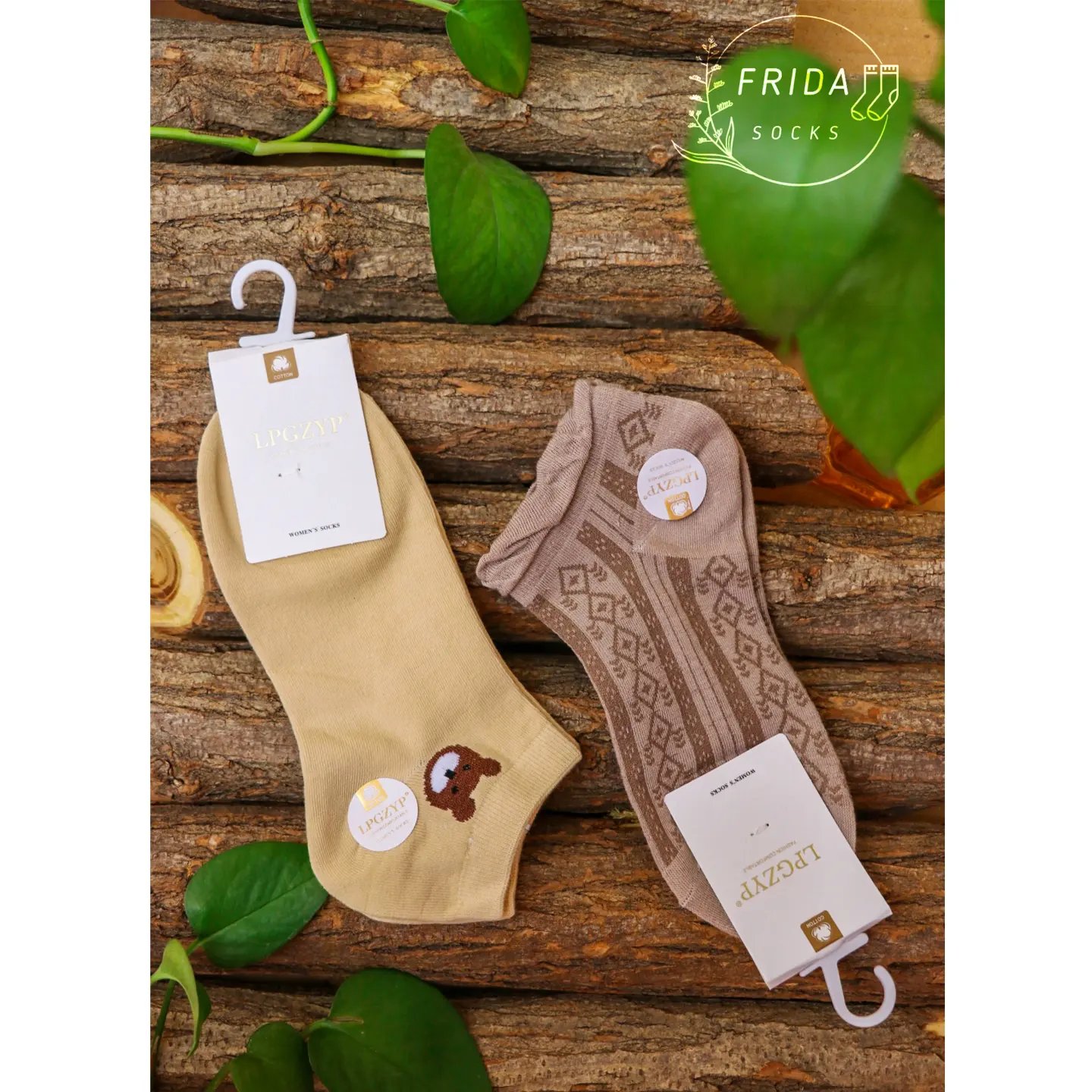 جوراب مچی تدی ساده و جوراب مچی طرح لوزی لب دالبری فرفری