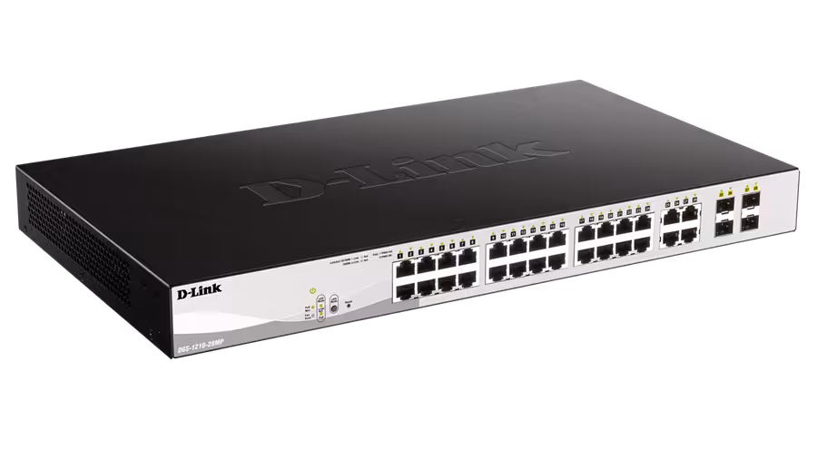 سوئیچ 28 پورت مدیریتی هوشمند دی لینک مدل دی جی اس 1210-28 ام پی