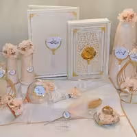 ست بله برون و نامزدی هترا کد H105 شامل 10 آیتم اکسسوری بله برون