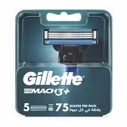 تیغ یدک ژیلت  Mach 3 بسته 5 عددی (بسته بندی طلقی)