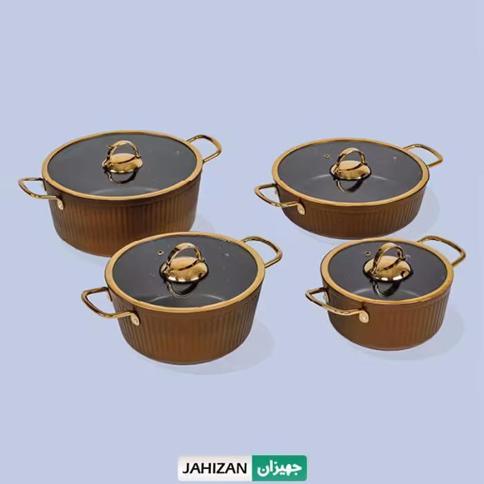 سرویس قابلمه 8پارچه یونیک مدل فلورانس هفت رنگ UN-8408