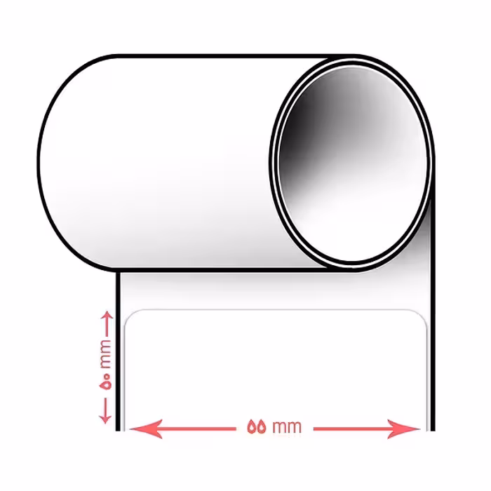 لیبل پرینتر سایز 55 * 50 (یک ردیفه)