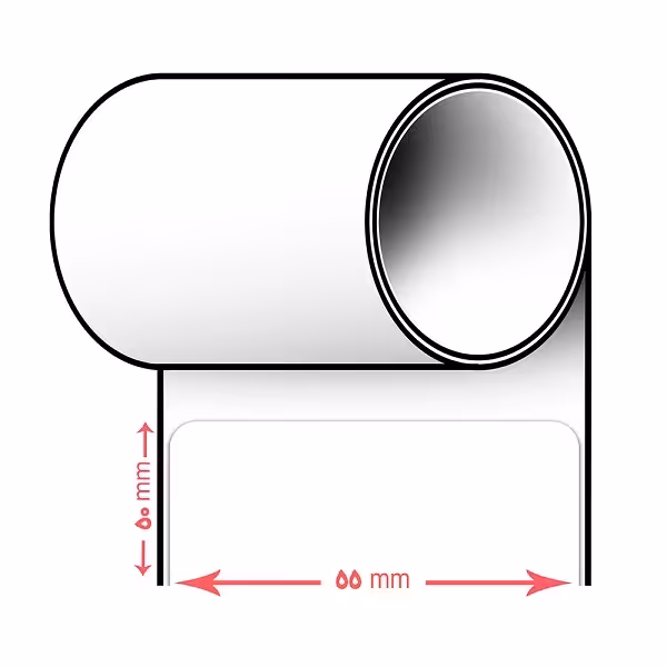 لیبل پرینتر سایز 55 * 50 (یک ردیفه)
