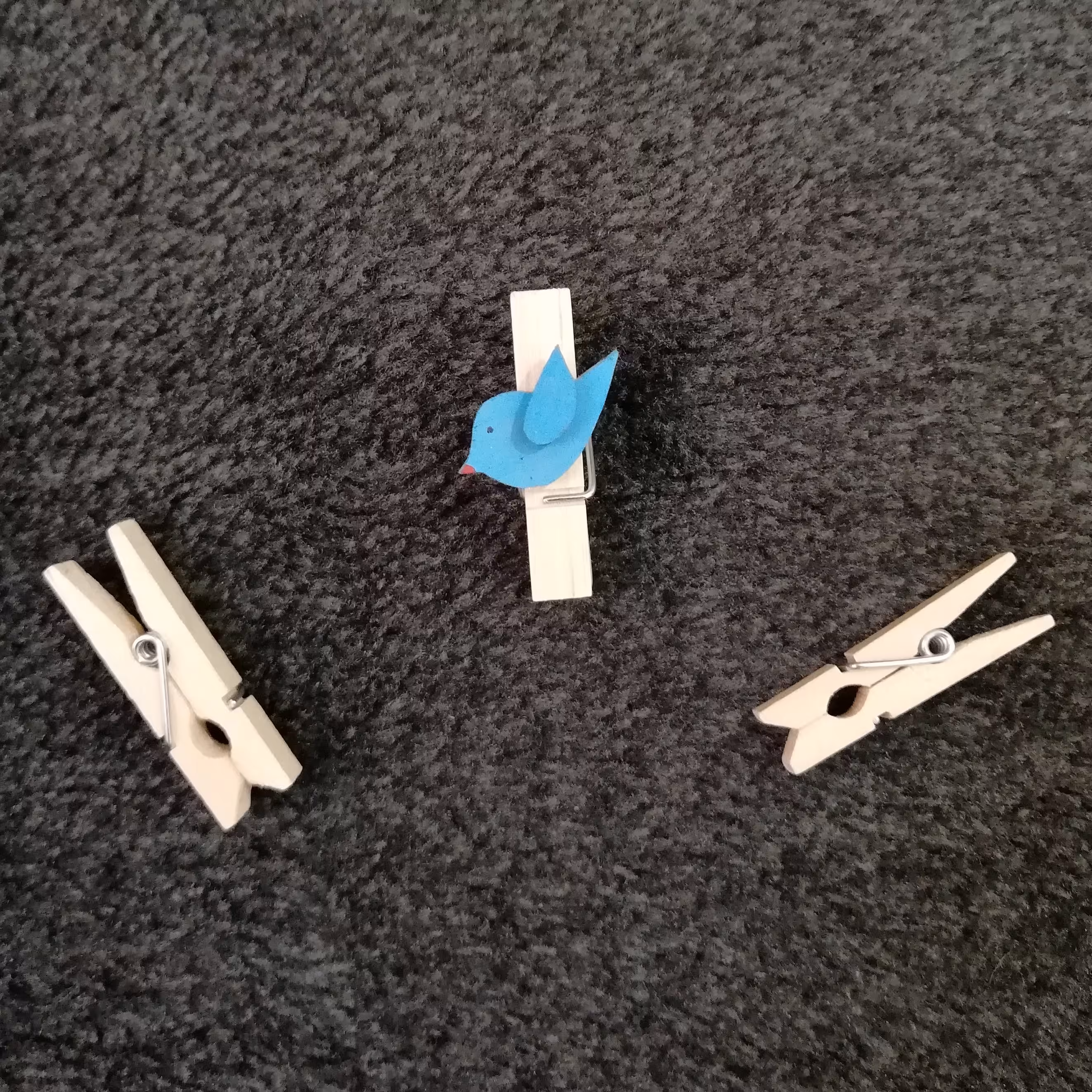 گیره چوبی طرح پرنده