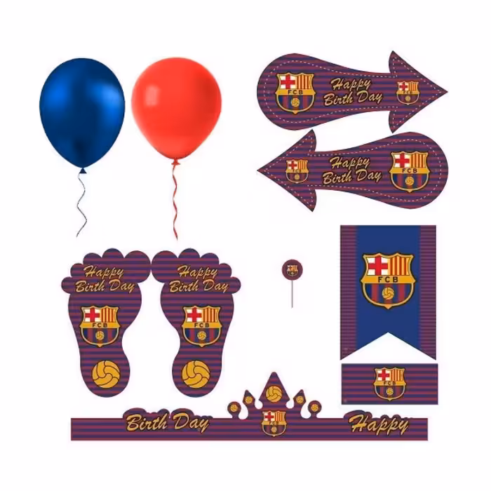 مجموعه 160 عددی تم تولد طرح بارسلونا مدل Barcelona