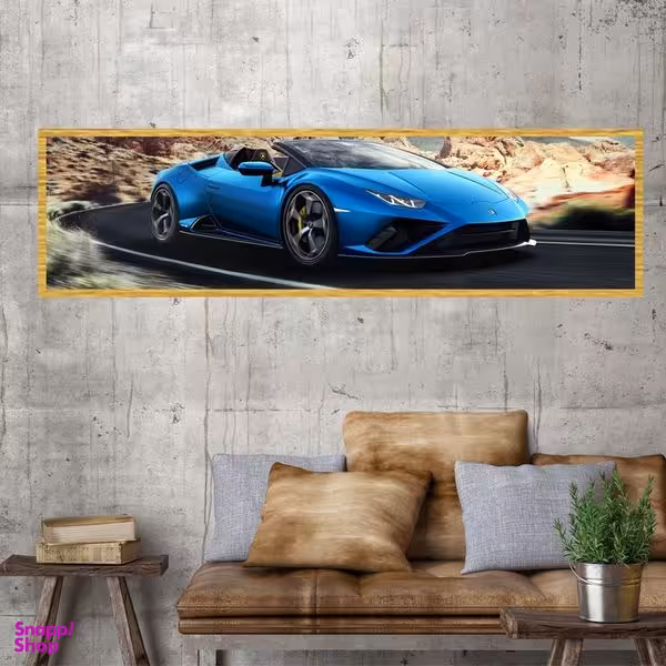 تابلو بکلیت طرح ماشین لاکچری لامبورگینی مدل کشیده T-7876