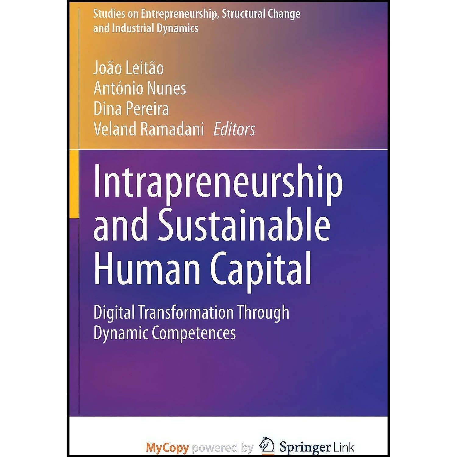 کتاب زبان اصلی Intrapreneurship and Sustainable Human Capital