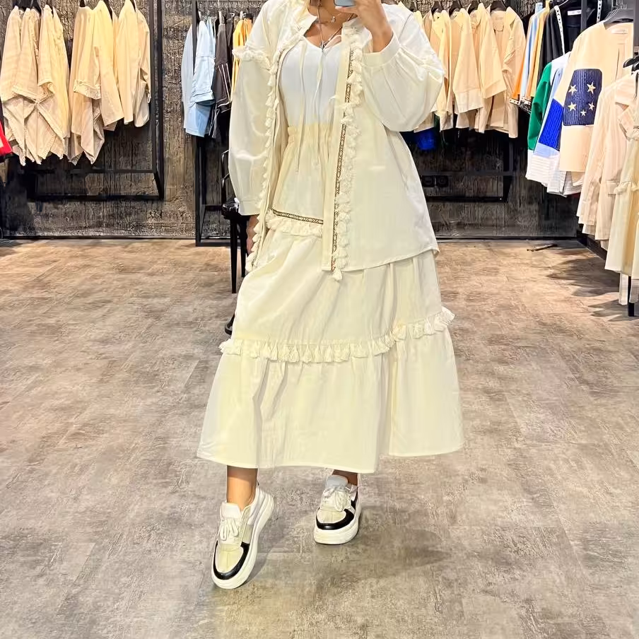 مانتو دامن لنین