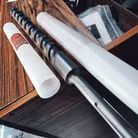 مته الماسه پنج شیار 38 بلند 60سانتی بتن چهار پَر FIX