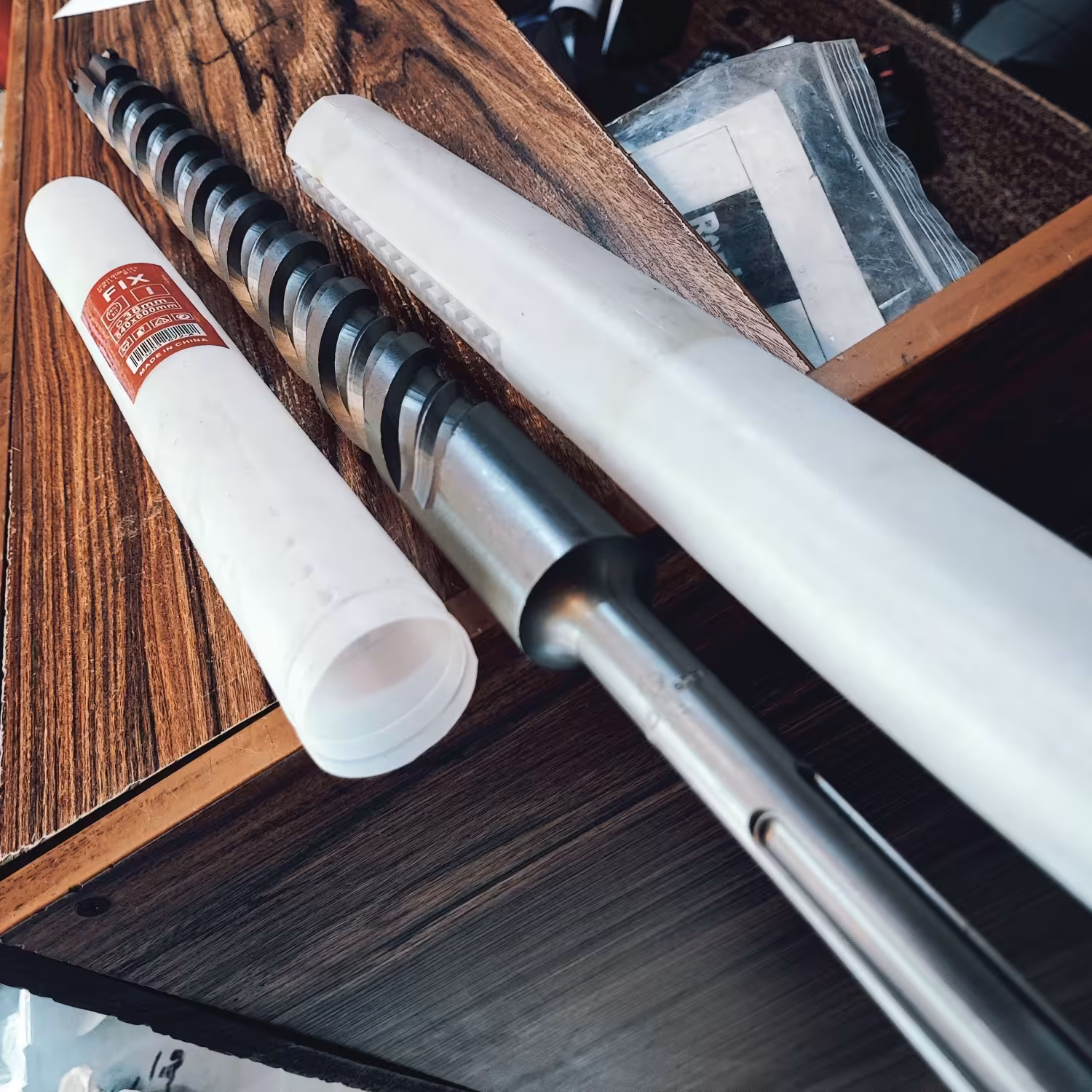 مته الماسه پنج شیار 38 بلند 60سانتی بتن چهار پَر FIX