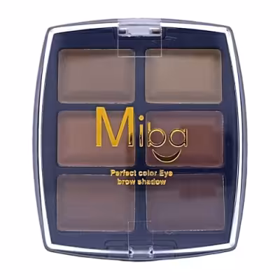 پالت سایه ابرو 6 رنگ میبا شماره m14
