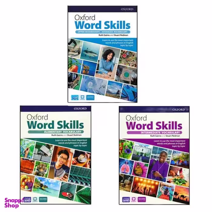 کتاب Oxford Word Skills 2nd اثر Ruth Gairns and Stuart Redman انتشارات OXFORD سه جلدی
