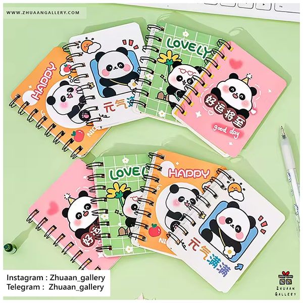 دفترچه فنری Lovely Panda طرح پاندا