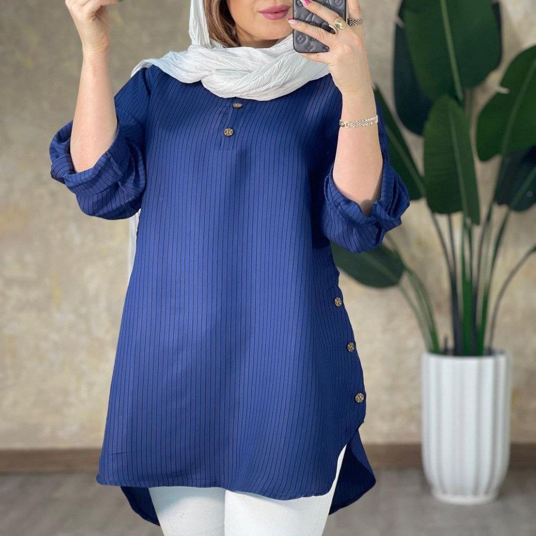 مانتو بسته بغل دکمه