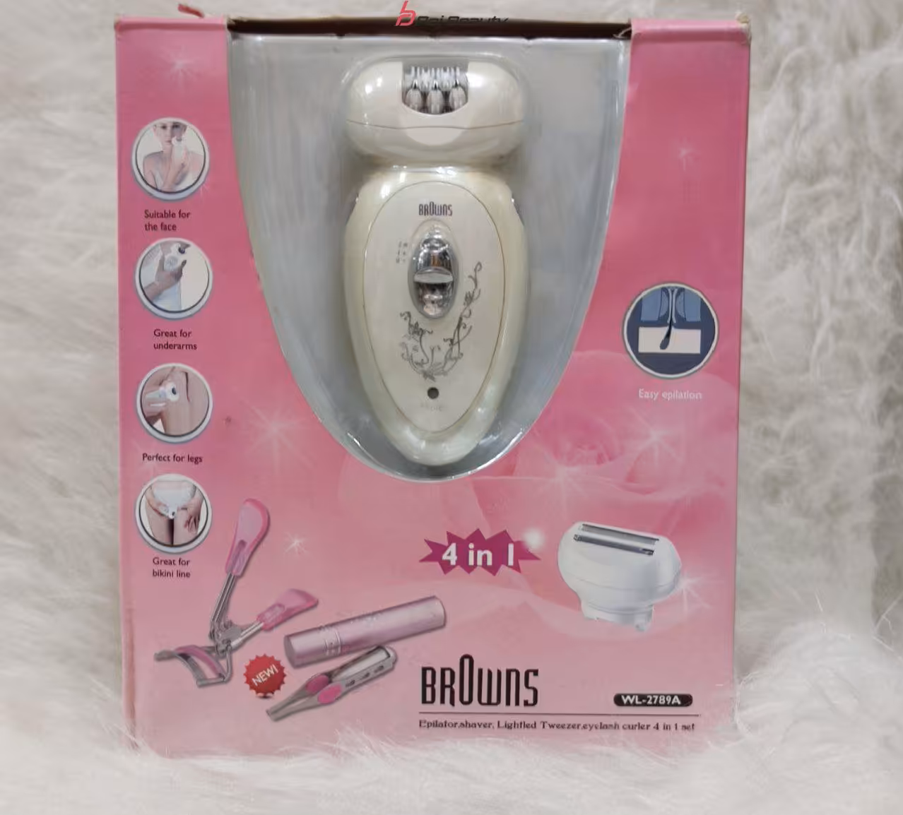 ست موکن وموچین وفرمژه براونس مدل BROWNS -w2789A 4in1