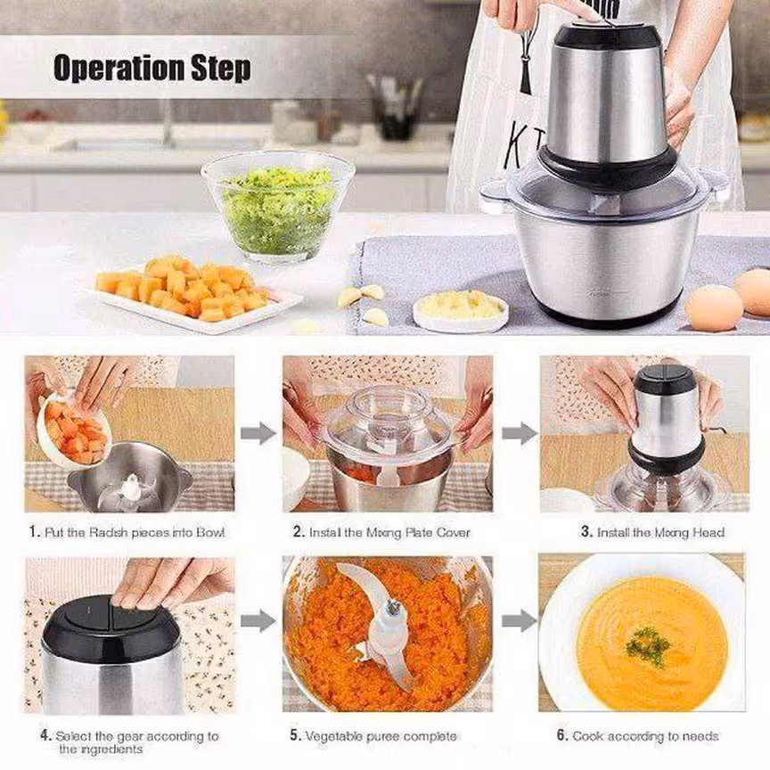 خردکن استیل 3لیتر قدیم کوکینگ
