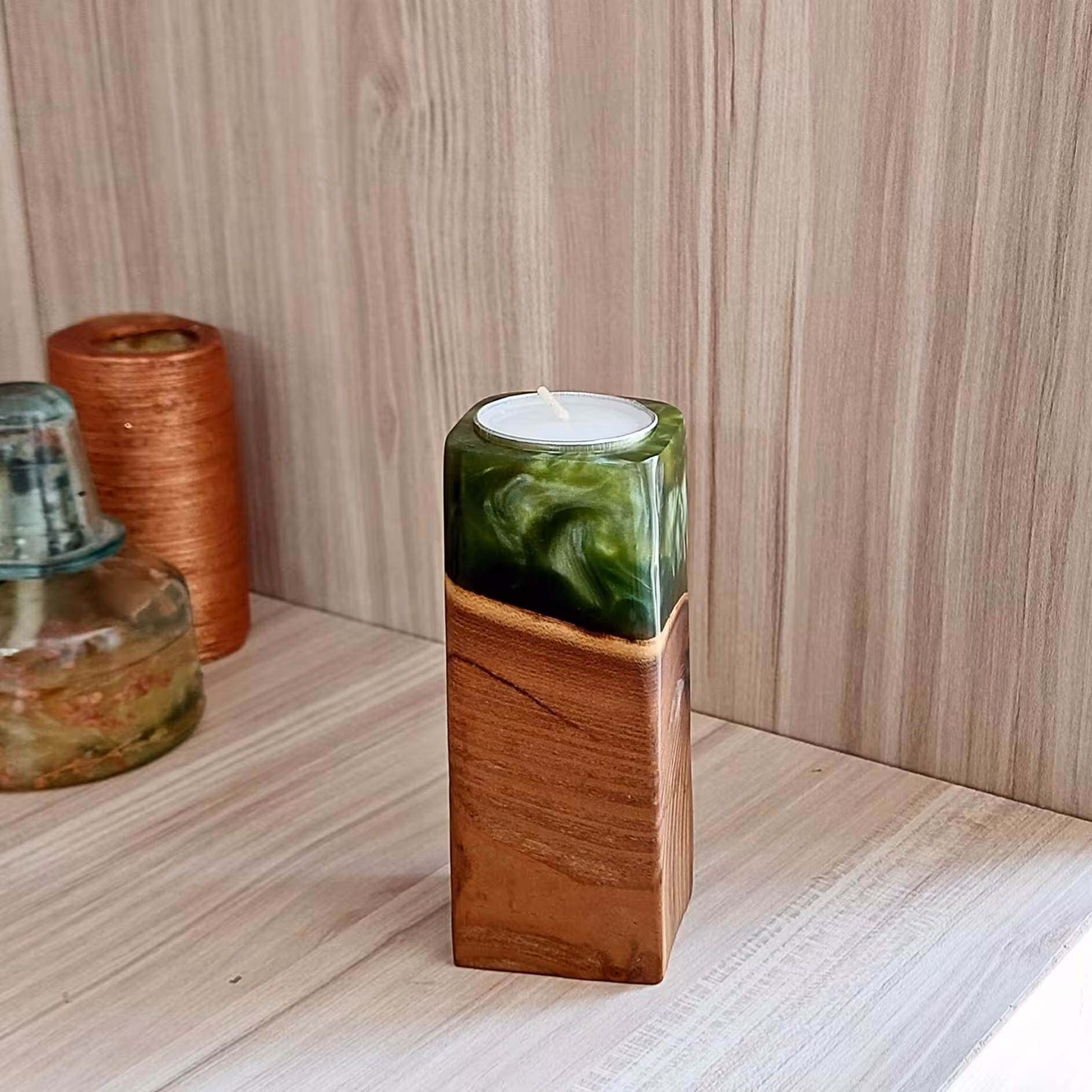 جاشمعی چوب و رزین 