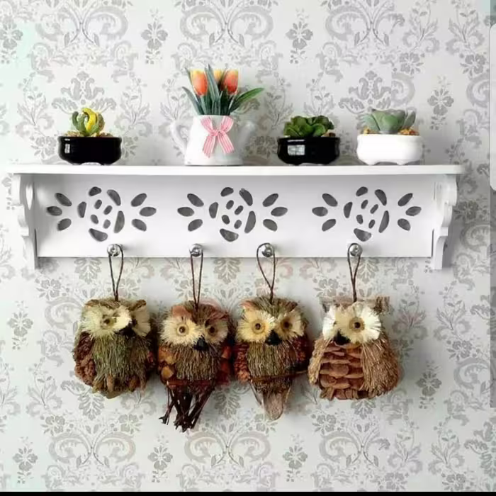 شلف  آویز  گل رز