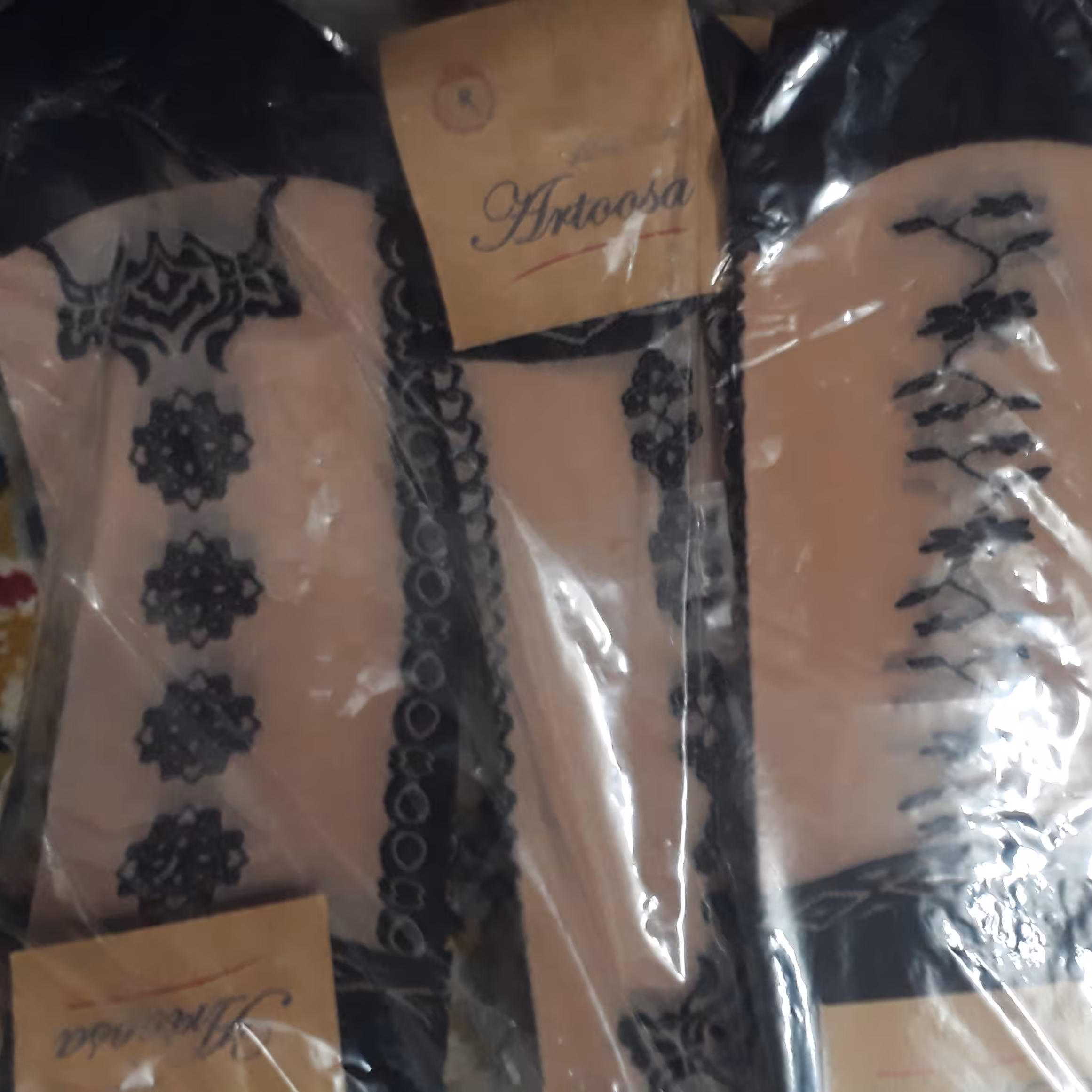 جوراب کفی دار طرحی 