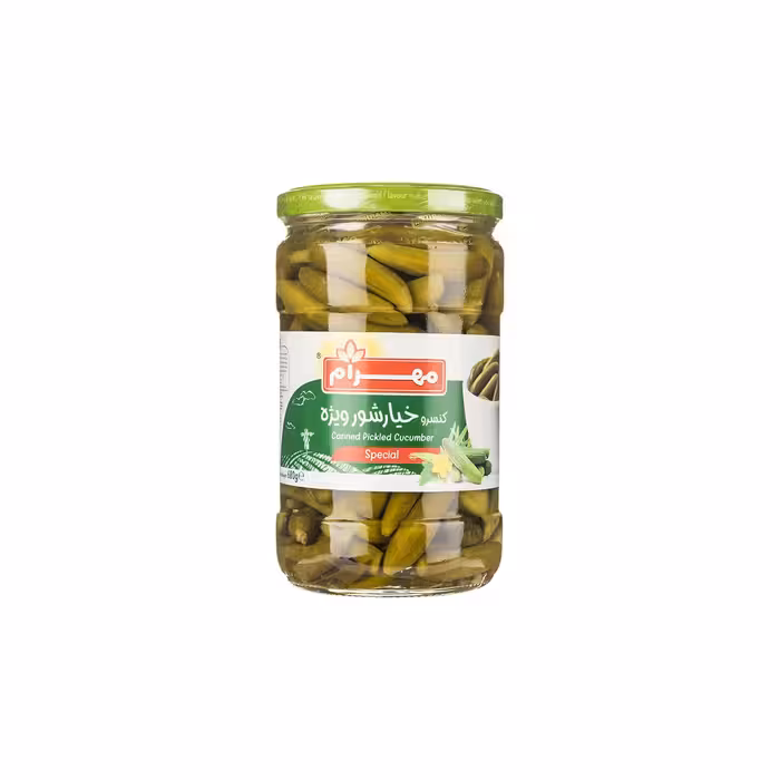 خیارشور ویژه مهرام مقدار 680 گرم