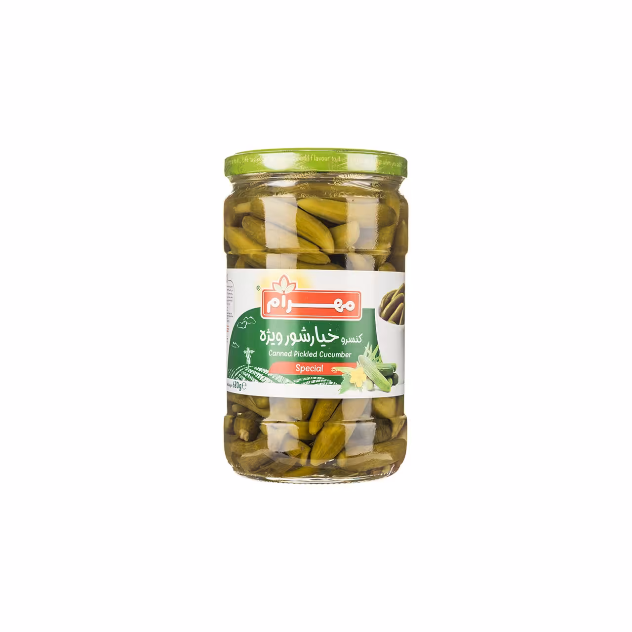 خیارشور ویژه مهرام مقدار 680 گرم