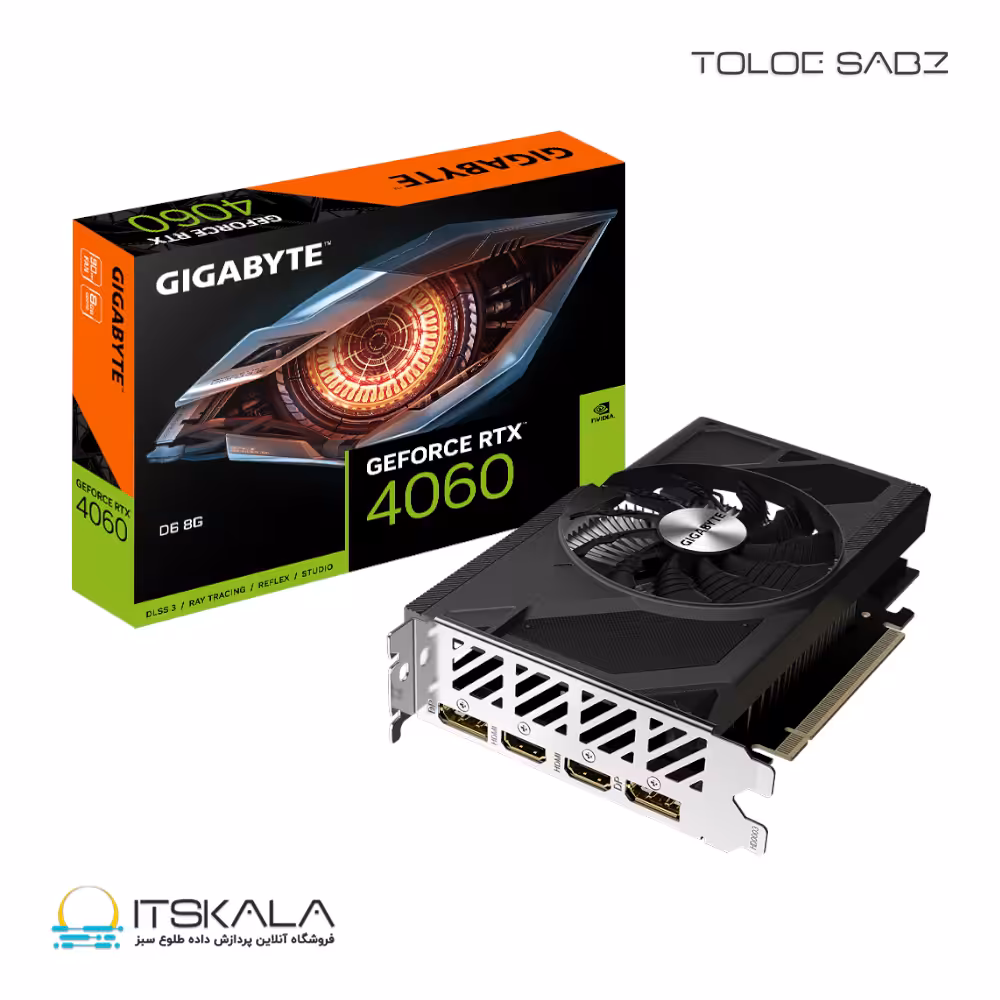 قیمت و خرید کارت گرافیک گیگابایت مدل GeForce RTX 4060 D6 8G | ITSKALA