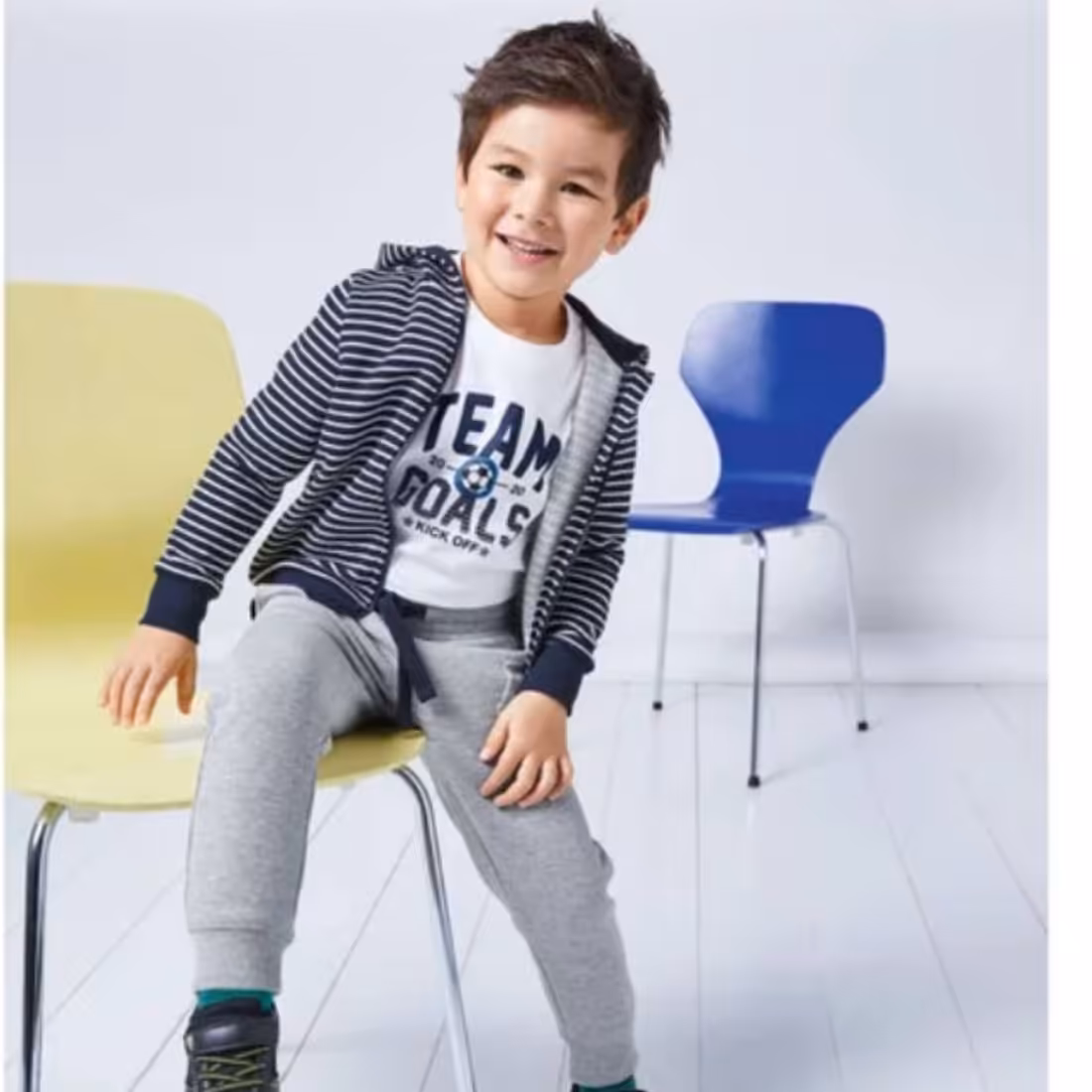 تیشرت آستین بلند نخ پنبه 4-6 سالگی لوپیلو 