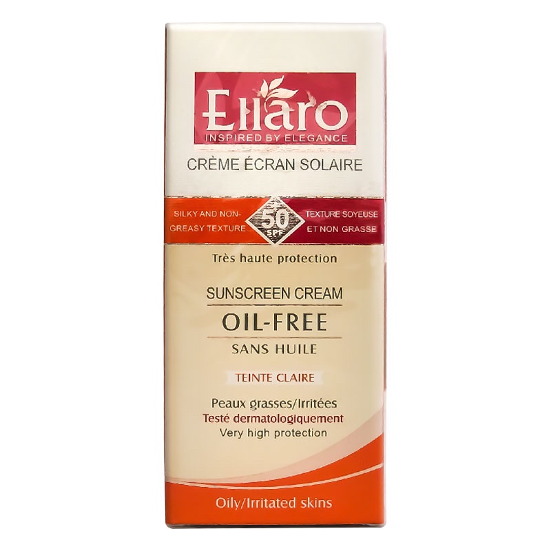 کرم ضد آفتاب فاقد چربی spf50 الارو Ellaro