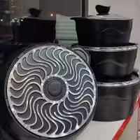 سرویس قابلمه وتابه 8پارچه چدن گرانیت دالغا