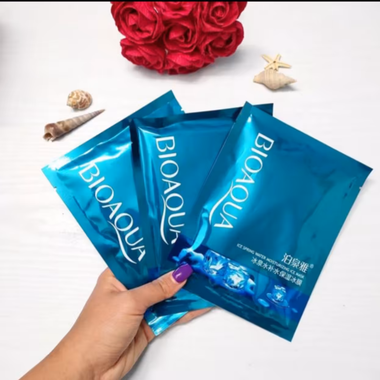 ماسک صورت ورقه ایی یخ بیوآکوا(پک 5عدد)