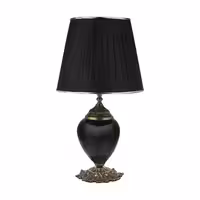 آباژور مشکی طرح کلاسیک چراغ خواب کد 255