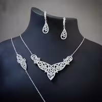 سرویس زنجیری نقره سوپر میکرو کد 2002(با عیار استاندارد نقره 925)