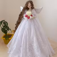 گیپور رنگ شیری فوق العاده زیبا