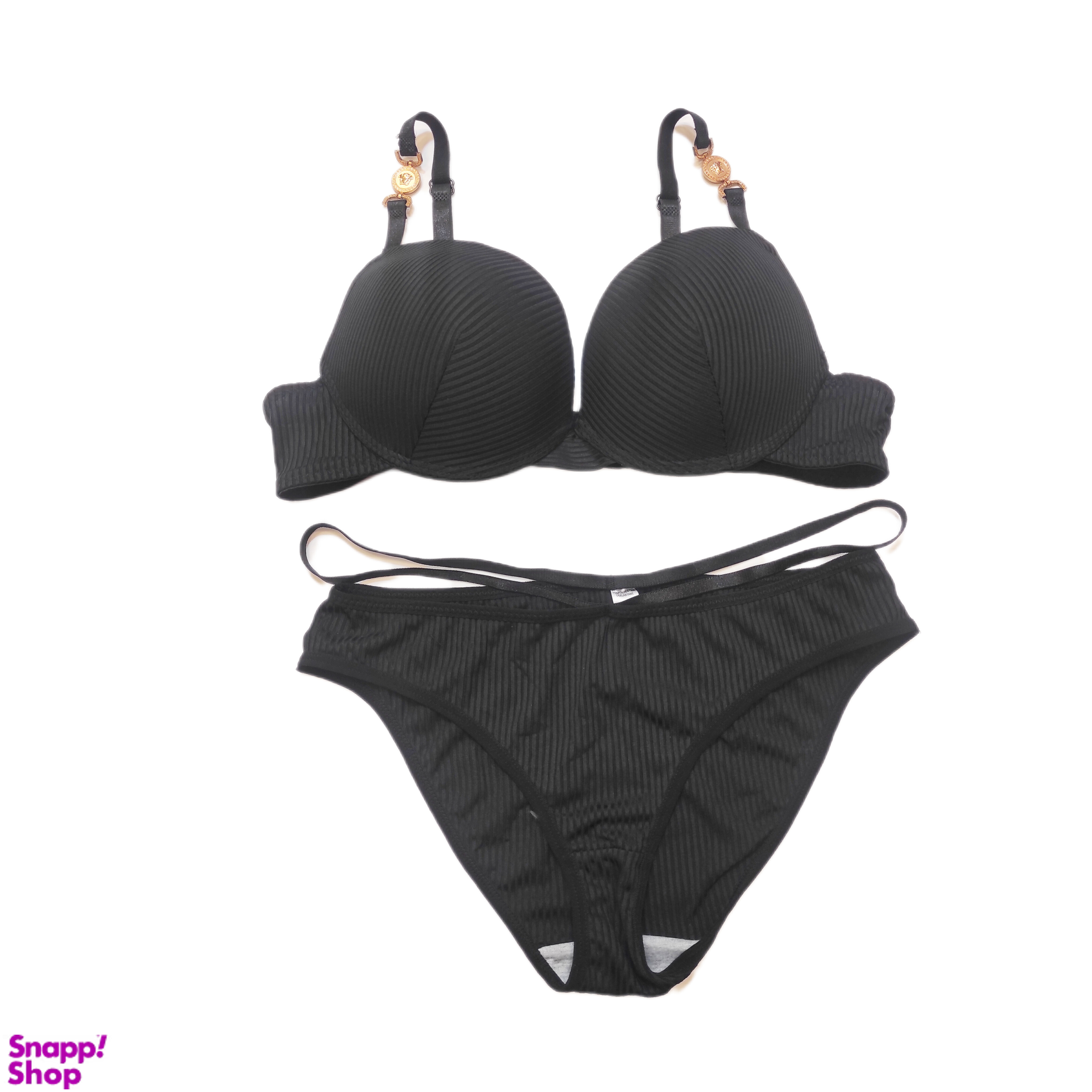 ست شورت و سوتین زنانه کد S-016 رنگ مشکی