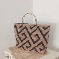 کیف مکرومه   تاپستری  دستبافت 