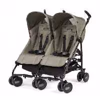 کالسکه دوقلو رنگ بژ پگ پرگو Peg-Perego Pliko Mini Twin