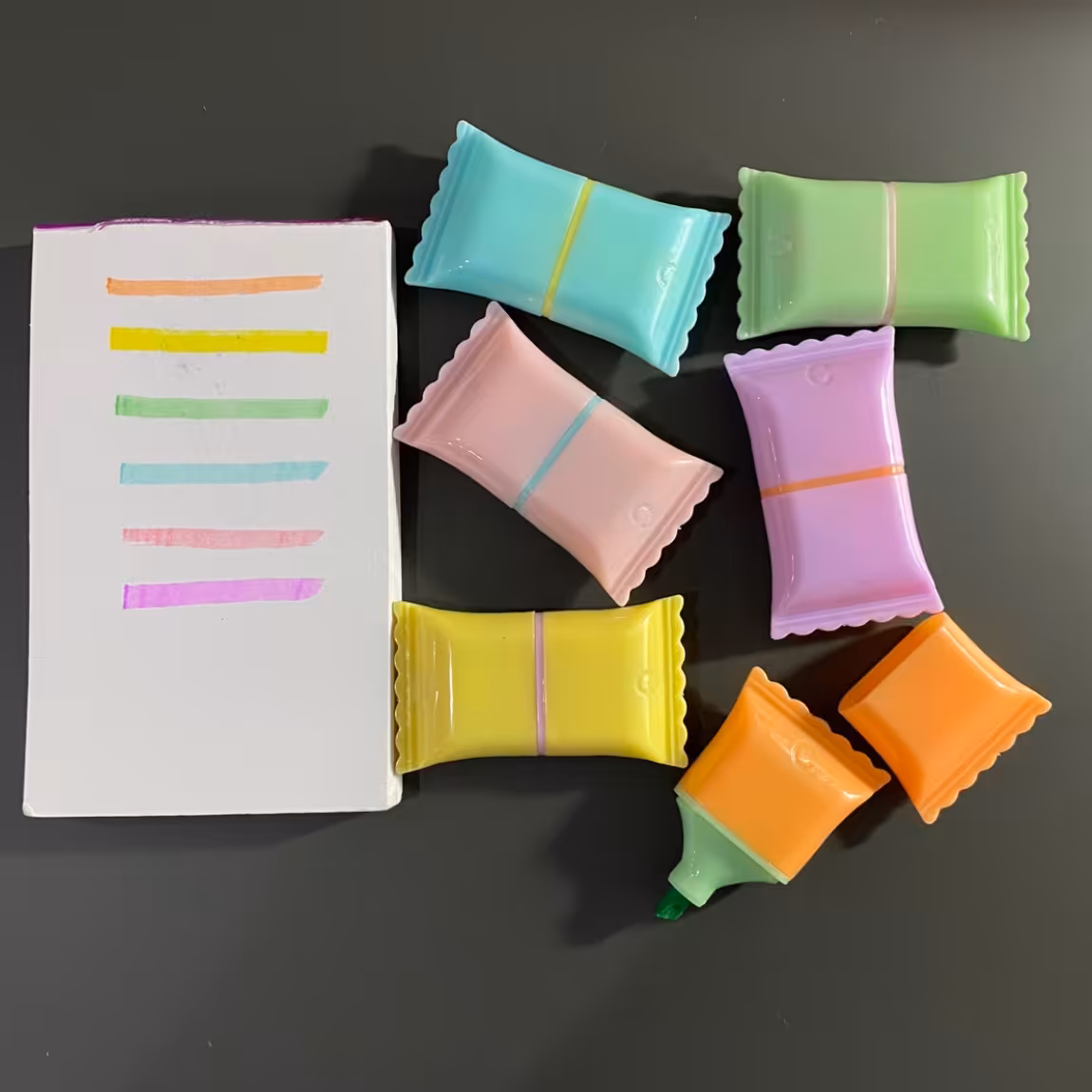 هایلایتر مدل شکلات ( 6 عددی بسیار جذاب )