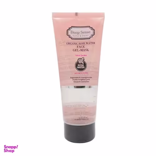 ماسک ژلی دیپ سنس (Deep Sense) مدل مرطوب کننده پوست گلاب حجم 225 میلی لیتر