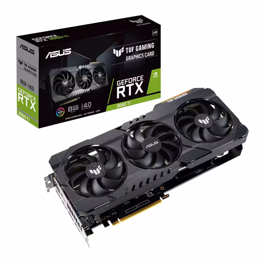 کارت گرافیک ایسوس TUF Gaming GeForce RTX 3060 Ti V2 8GB LHR