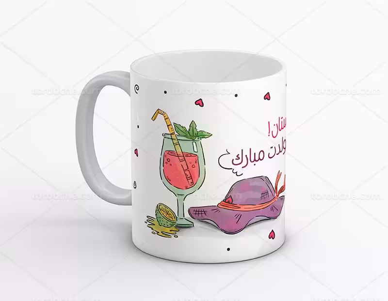 ماگ فصل تابستان | گرافیک با طعم تربچه