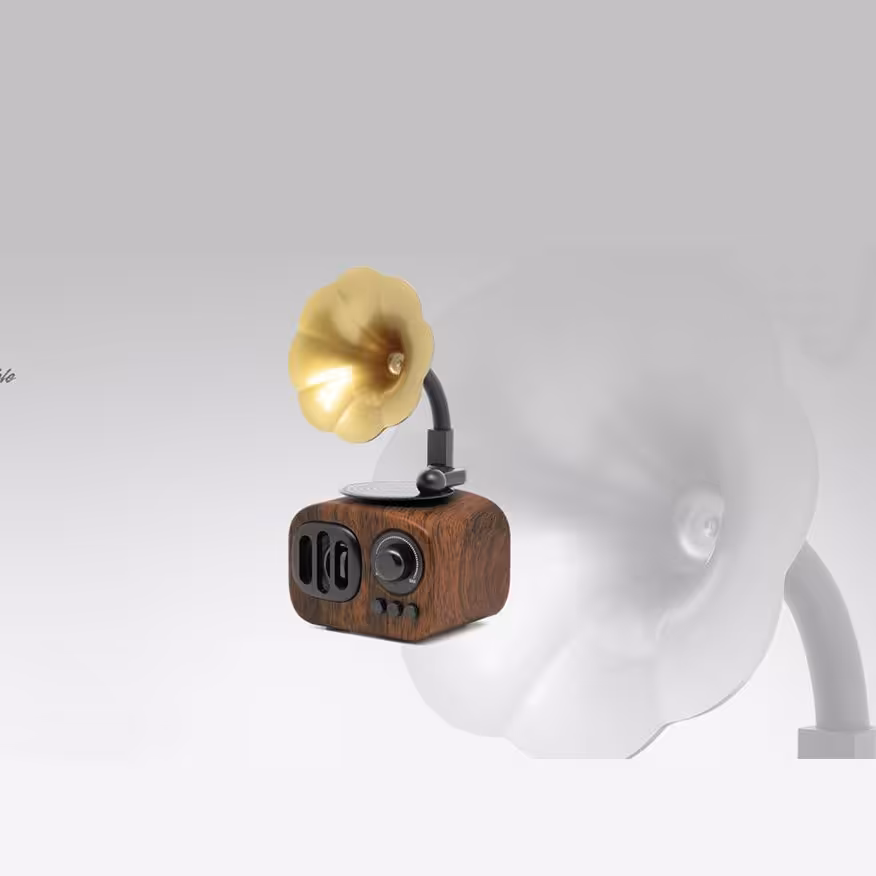 اسپیکر بلوتوث طرح گرامافون تسکو TS 2321کیفیت عالی زیبا و منحصر بفرد یکسال گارانت