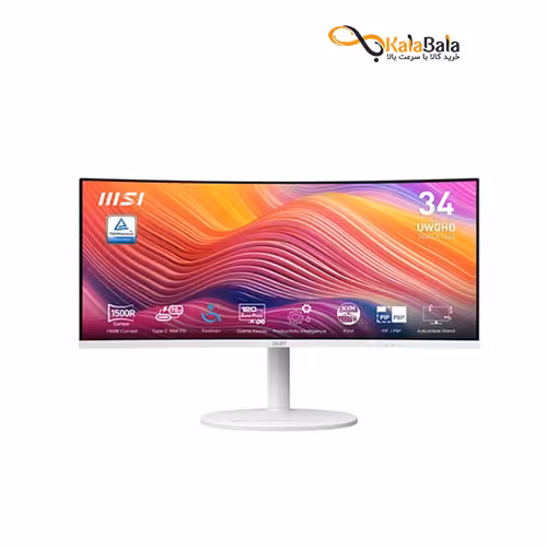 مانیتور MSI Modern MD342CQPW خمیده 34 اینچ UWQHD 120Hz