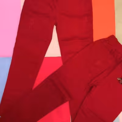 شلوار کتان کش خارجی 4تا6سال