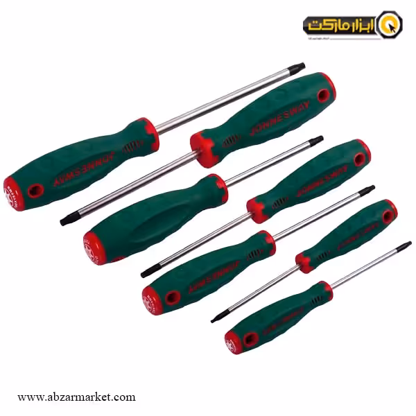 ست پیچ گوشتی ستاره ای جانزوی 7 عددی مدل D71T107S